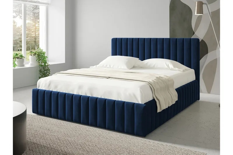 Desio Förvaringssäng 160x200 cm, Beige