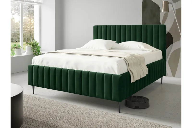 Desio Förvaringssäng 180x200 cm - Grön - Products - Möbler - Säng - Säng med förvaring