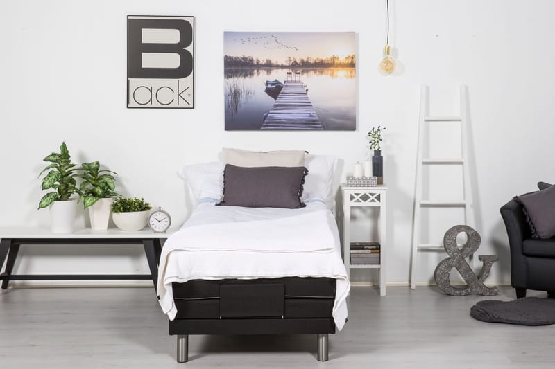 Detroit Ställbar Säng 90x200 cm Höj och sänkbar - Svart - Products - Möbler - Säng - Ställbar säng
