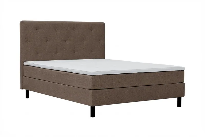 Dream Komplett Sängpaket 150x200 cm Assymetriska knappar - Brun - Products - Möbler - Säng - Kontinentalsäng