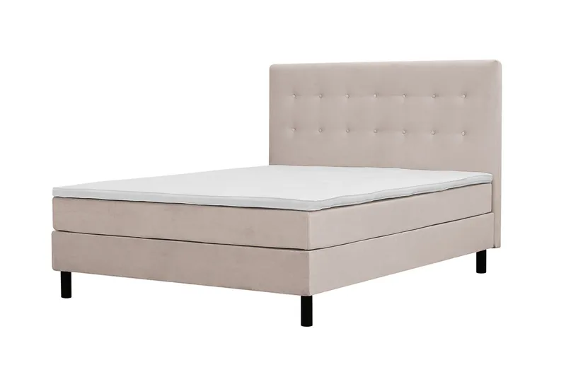 Dream Komplett Sängpaket 150x200 cm Knappar - Beige - Products - Möbler - Säng - Kontinentalsäng