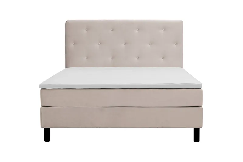 Dream Komplett Sängpaket 160x200 cm Assymetriska knappar, Beige