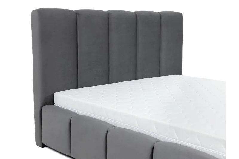 Gioia Förvaringssäng 160x200 cm - Grå - Products - Möbler - Säng - Säng med förvaring
