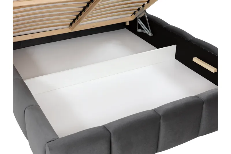 Gioia Förvaringssäng 160x200 cm - Grön - Products - Möbler - Säng - Säng med förvaring