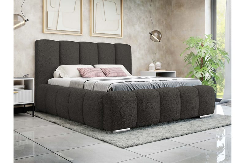 Gioia Förvaringssäng 160x200 cm - Svart - Products - Möbler - Säng - Säng med förvaring