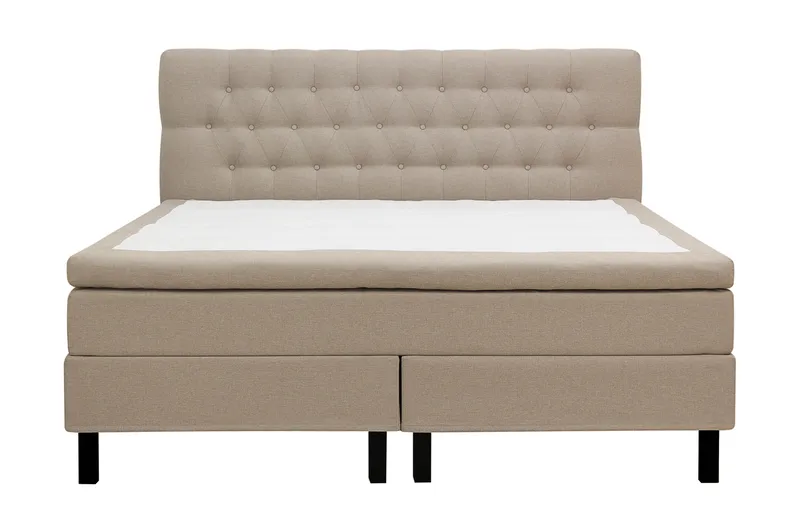 Hilton Komplett Sängpaket 160x200 cm Kontinentalsäng med diamant sänggavel - Beige - Products - Möbler - Säng - Kontinentalsäng