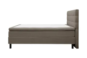 Hilton Komplett Sängpaket 160x200 cm Kontinentalsäng med rutad sänggavel - Brun / Teddy - Products - Möbler - Säng - Kontinentalsäng