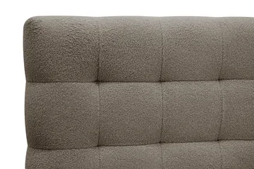 Hilton Komplett Sängpaket 160x200 cm Kontinentalsäng med rutad sänggavel - Brun / Teddy - Products - Möbler - Säng - Kontinentalsäng