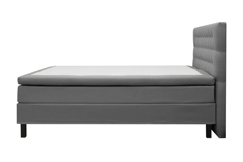 Hilton Komplett Sängpaket 180x200 cm Kontinentalsäng med diamant sänggavel - Grå - Products - Möbler - Säng - Kontinentalsäng