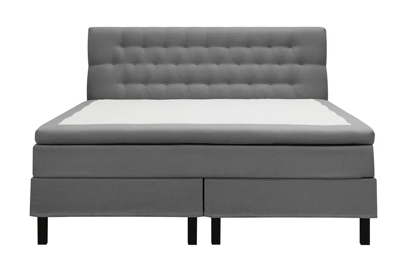 Hilton Komplett Sängpaket 180x200 cm Kontinentalsäng med diamant sänggavel, Grå