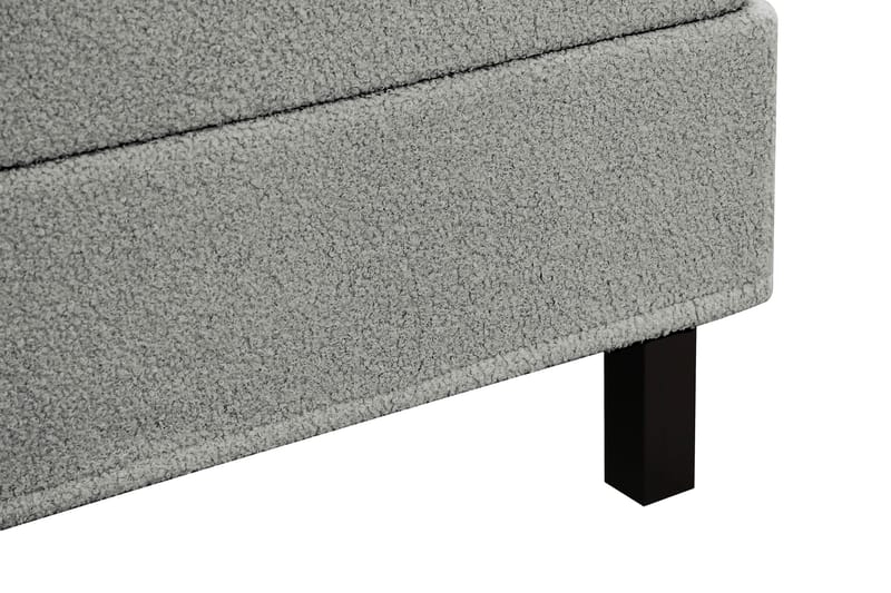 Hilton Komplett Sängpaket 180x200 cm Kontinentalsäng med rutad sänggavel - Grå - Products - Möbler - Säng - Kontinentalsäng