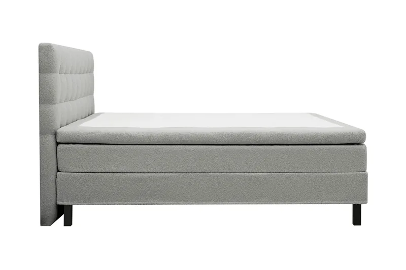 Hilton Komplett Sängpaket 180x200 cm Kontinentalsäng med rutad sänggavel - Grå - Products - Möbler - Säng - Kontinentalsäng