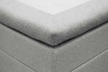 Hilton Komplett Sängpaket 180x200 cm Kontinentalsäng med rutad sänggavel - Grå - Products - Möbler - Säng - Kontinentalsäng