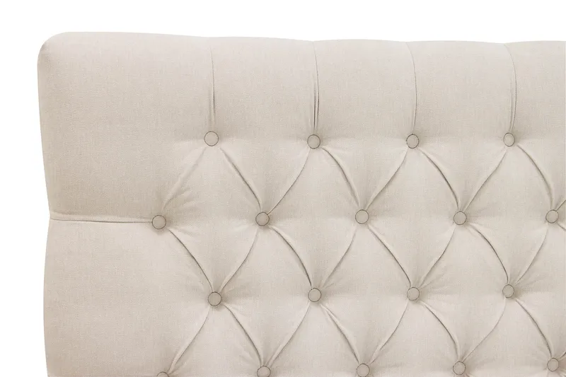 Hilton Lyx Komplett Sängpaket 160x200 cm Kontinentalsäng med knappad sänggavel - Ljusbeige - Products - Möbler - Säng - Kontinentalsäng