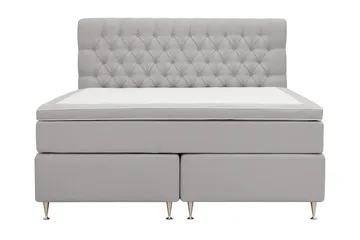 Hilton Lyx Komplett Sängpaket 180x200 cm Kontinentalsäng med knappad sänggavel