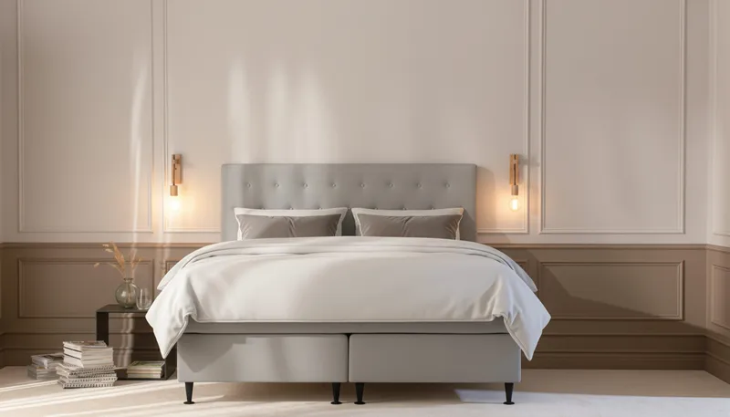 Hilton Plus Komplett Sängpaket 180x200 cm - Grå - Products - Möbler - Säng - Komplett sängpaket