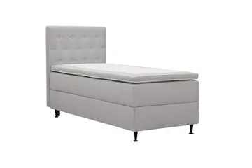 Hilton Plus Komplett Sängpaket med Förvaring 90x200 cm - Grå - Products - Möbler - Säng - Säng med förvaring
