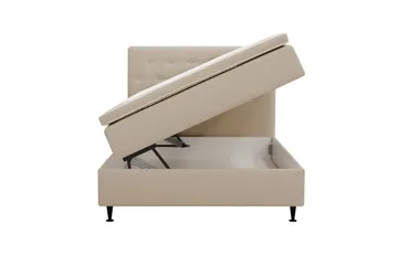 Hilton Plus Komplett Sängpaket med Förvaring 120x200 cm - Beige - Products - Möbler - Säng - Enkelsäng