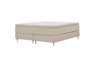 Hilton Premium Kontinentalsäng 180x200 cm - Ljusbeige Bouclé - Products - Möbler - Säng - Kontinentalsäng