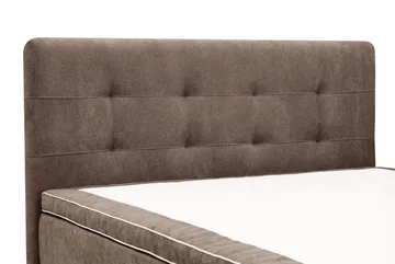 Hilton Premium Komplett Sängpaket 180x200 cm Kontinentalsäng med Sänggavel - Brun Tyg - Products - Möbler - Säng - Kontinentalsäng