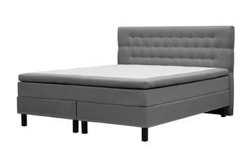 HVILA Classic Komplett Sängpaket 160x200 cm Kontinentalsäng med diamant sänggavel - Grå - Products - Möbler - Säng - Komplett sängpaket