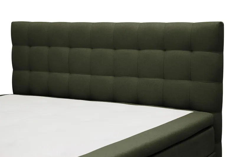 HVILA Classic Komplett Sängpaket 180x200 cm Kontinentalsäng med rutad sänggavel - Grön - Products - Möbler - Säng - Kontinentalsäng