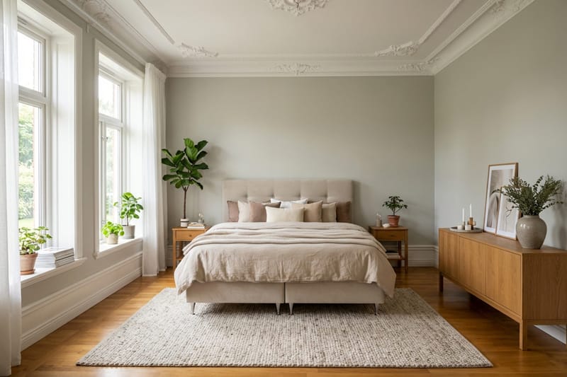 HVILA Premium Kontinentalsäng 180x200 cm - Beige Tyg - Products - Möbler - Säng - Kontinentalsäng