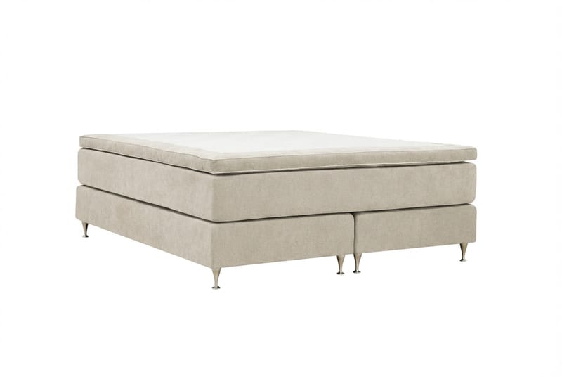 HVILA Premium Kontinentalsäng 180x200 cm - Beige Tyg - Products - Möbler - Säng - Kontinentalsäng