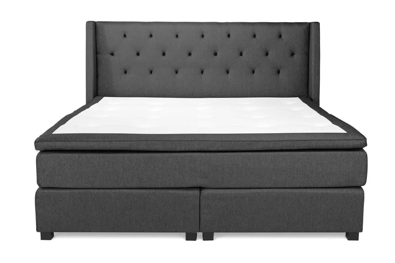 Imperia Kontinentalsäng 210x210 cm, Mörkgrå