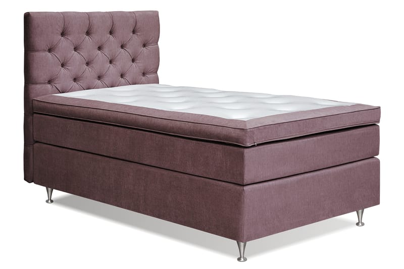 Joluma Kontinentalsäng Fast 140x200 cm - (+Fler val) 140x200 cm Mörkrosa - Products - Möbler - Säng - Kontinentalsäng