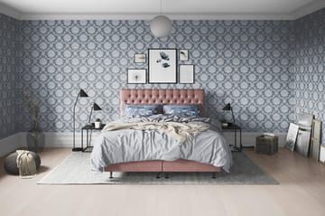 Joluma Kontinentalsäng Fast 140x200 cm - (+Fler val) 140x200 cm Mörkrosa - Products - Möbler - Säng - Kontinentalsäng