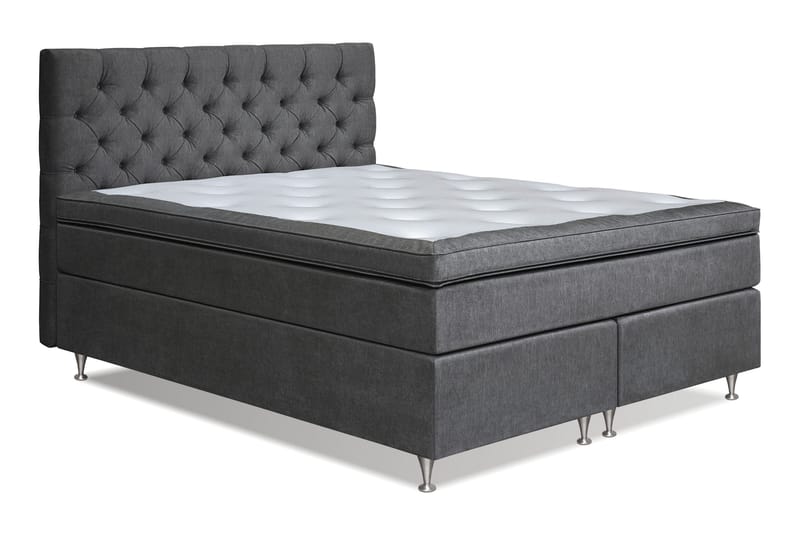 Joluma Kontinentalsäng Fast 180x200 cm - (+Fler val) 180x200 cm Mörkgrå - Products - Möbler - Säng - Kontinentalsäng