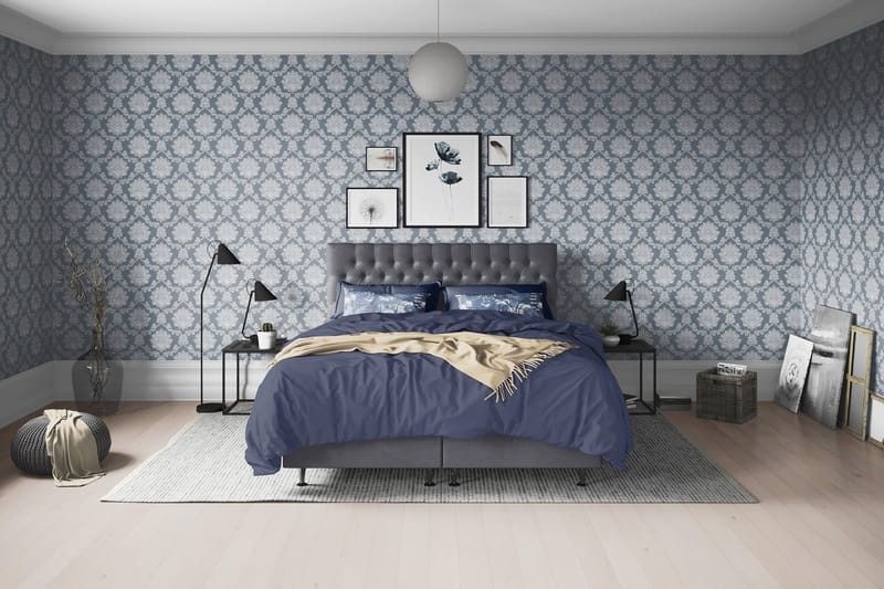 Joluma Kontinentalsäng Fast 180x200 cm - (+Fler val) 180x200 cm Mörkgrå - Products - Möbler - Säng - Kontinentalsäng