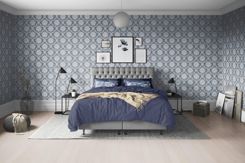Joluma Kontinentalsäng Medium 160x200 cm - (+Fler val) 160x200 cm Grå - Products - Möbler - Säng - Kontinentalsäng