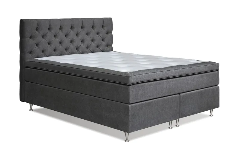 Joluma Kontinentalsäng Medium 160x200 cm - (+Fler val) 160x200 cm Mörkgrå - Products - Möbler - Säng - Kontinentalsäng