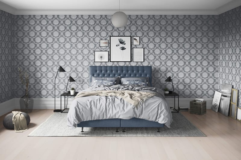 Joluma Sängpaket Fast 120x200 cm - (+Fler val) 120x200 cm Mörkblå - Products - Möbler - Säng - Enkelsäng