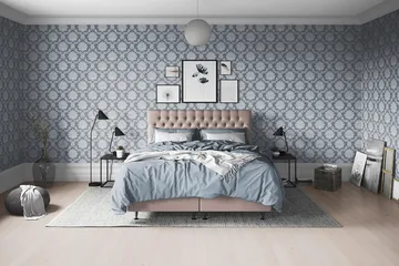 Sänggavel Knappar - Vintagerose