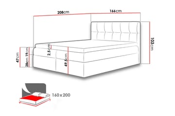 Kramvik Kontinentalsäng 160x200 - Svart - Products - Möbler - Säng - Säng med förvaring
