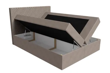 Laargard Kontinentalsäng medFörvaring 140x200 - Beige - Products - Möbler - Säng - Säng med förvaring