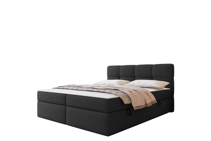 Leckersbo Komplett Sängpaket Kontinentalsäng med förvaring 140x200 cm - Svart - Products - Möbler - Säng - Komplett sängpaket