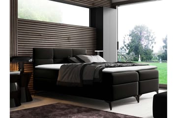 Leckersbo Komplett Sängpaket Kontinentalsäng med förvaring 160x200 cm - Svart - Products - Möbler - Säng - Komplett sängpaket