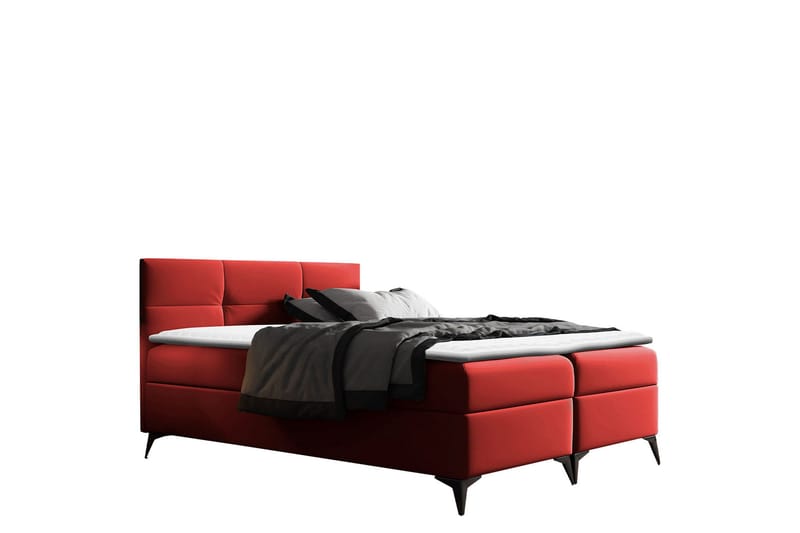 Leckersbo Sängpaket Kontinentalsäng 180x200 cm, Röd