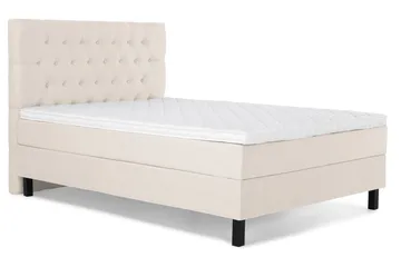 Lucky Komplett Sängpaket 120x200 Skum Diamant Sänggavel - Beige - Products - Möbler - Säng - Enkelsäng