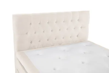 Lucky Komplett Sängpaket 120x200 Polyeter Diamant Sänggavel - Beige - Products - Möbler - Säng - Enkelsäng