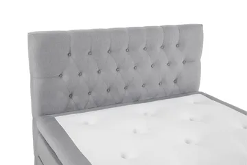 Lucky Komplett Sängpaket 140x200 Latex Diamant Sänggavel - Mellangrå - Products - Möbler - Säng - Kontinentalsäng