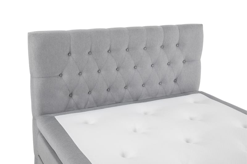 Lucky Komplett Sängpaket 140x200 Latex Diamant Sänggavel - Mellangrå - Products - Möbler - Säng - Kontinentalsäng