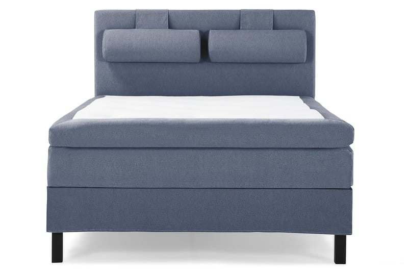 Lucky Komplett Sängpaket 140x200 Latex Slät Sänggavel  Na, Nackkudde Stor Mörkblå