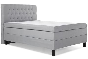 Lucky Komplett Sängpaket 140x200 Memory Diamant Sänggavel - Mellangrå - Products - Möbler - Säng - Kontinentalsäng