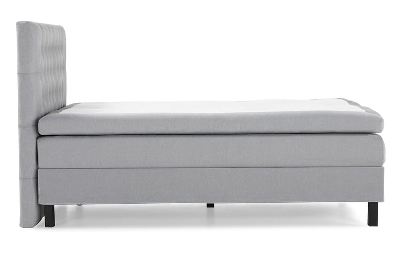 Lucky Komplett Sängpaket 140x200 Memory Diamant Sänggavel - Mellangrå - Products - Möbler - Säng - Kontinentalsäng