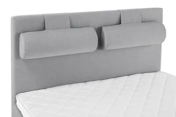 Lucky Komplett Sängpaket 140x200 Skum Slät Sänggavel  Nac - Nackkudde Stor Mellangrå - Products - Möbler - Säng - Kontinentalsäng